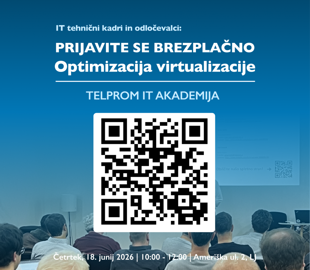 Vabljeni na Telprom IT akademijo “Optimizacija virtualizacije”